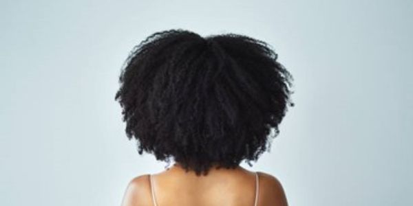 A person showing the back of hair