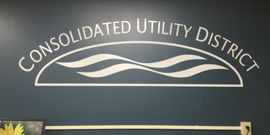 Consolidated utility District wall decal