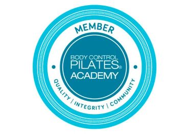 Body Control Pilates Academy member badge.