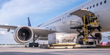 Cargo loading into aircraft's lower deck