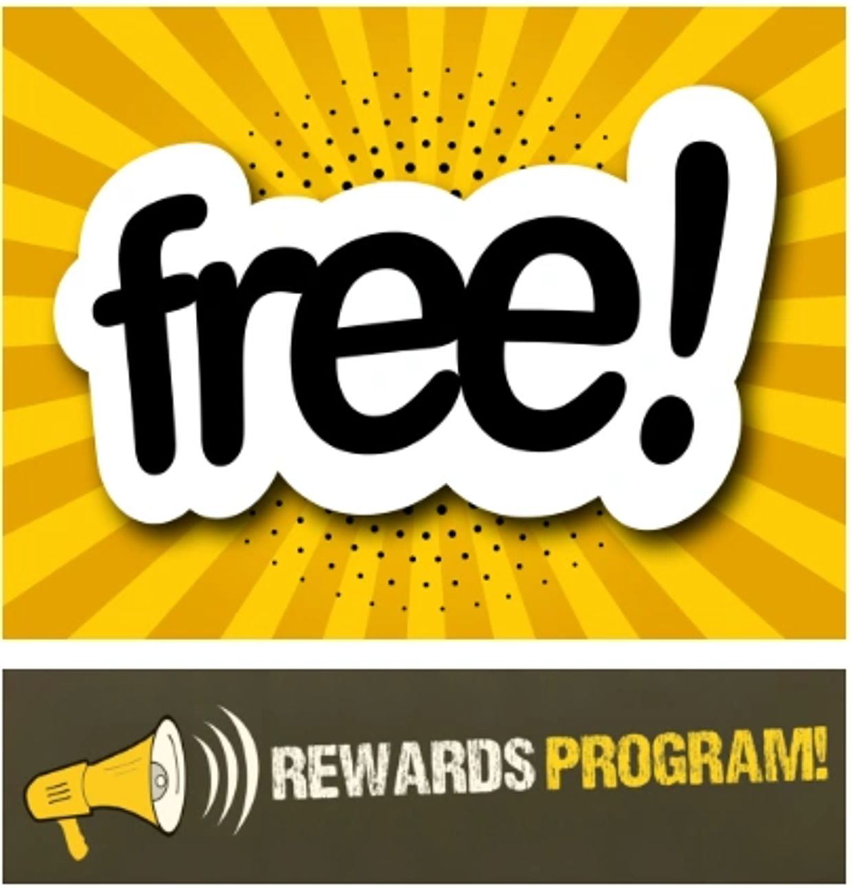 Free rewards program announcement.