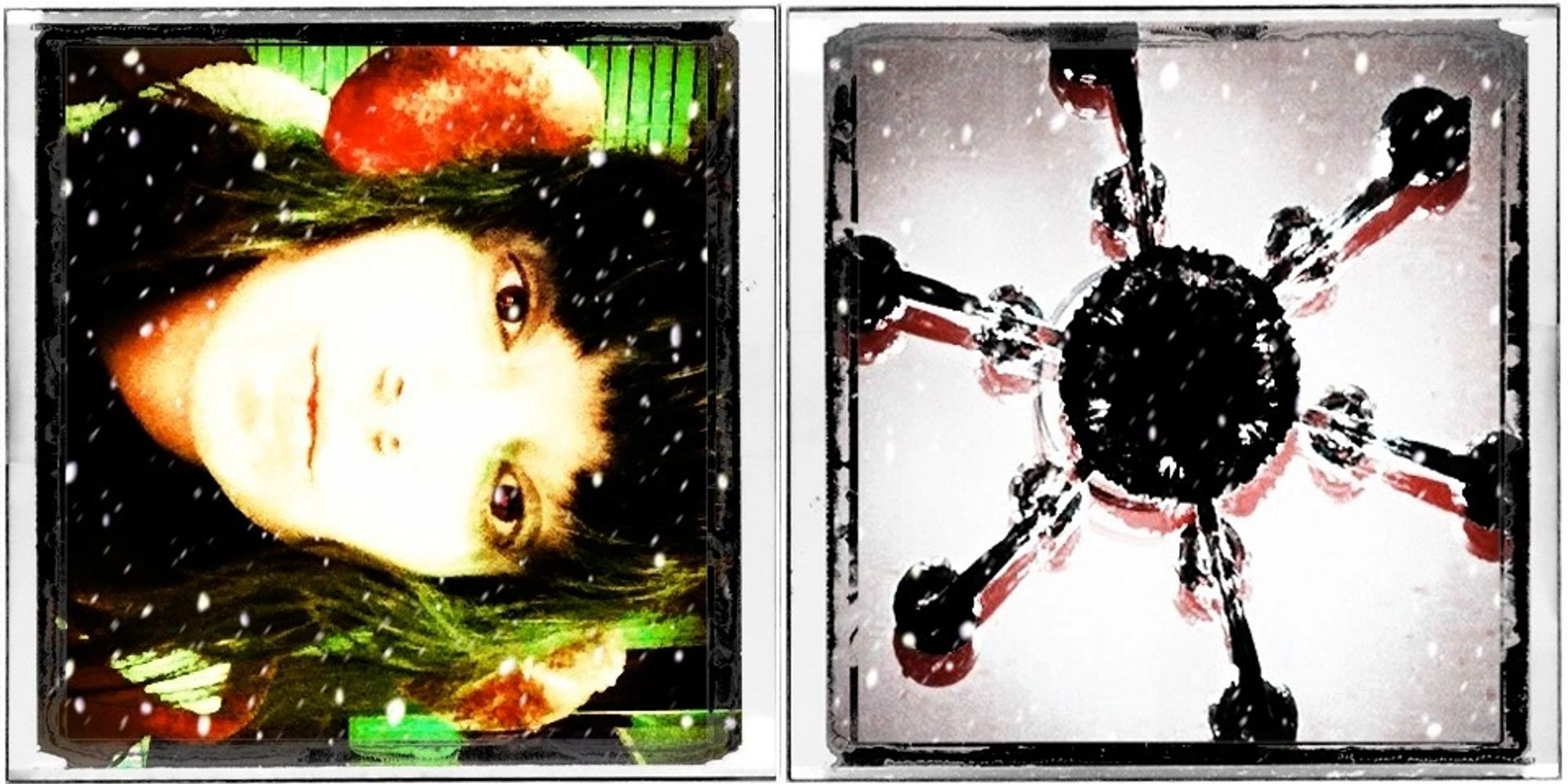 Self-Portrait and Abstract. 2012. (Photo Credit: Jill Jichetti