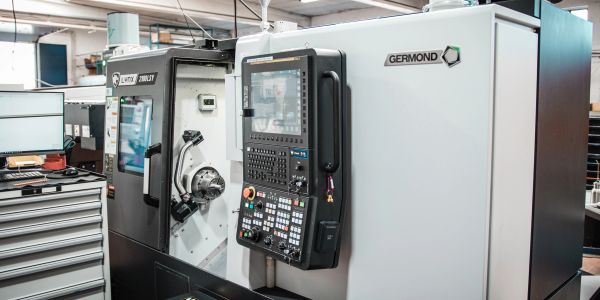 A Germond CNC machine in a clean workshop.