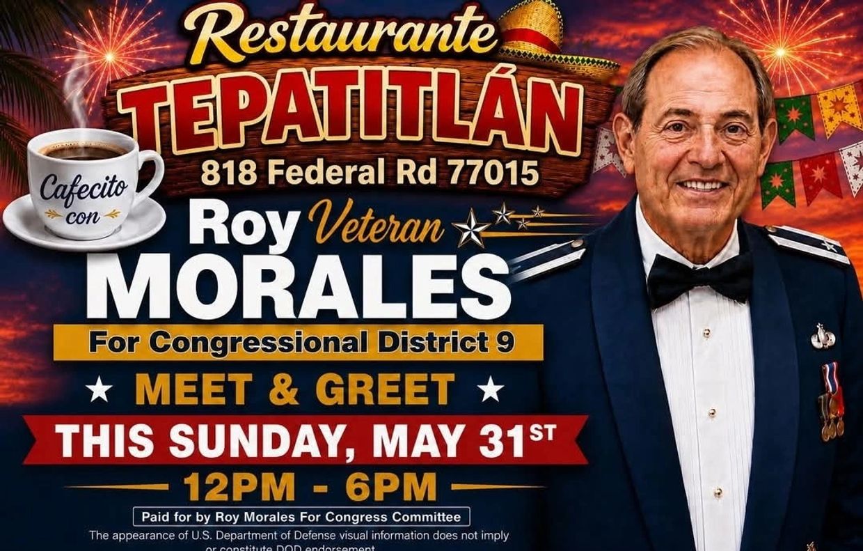 Coffee & Meet & Greet, Sunday, May 31 12pm to 6 pm at Tepatitlan, 818 Federal Rd 77015