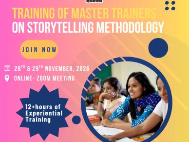 Training event on storytelling methodology, November 28-29, 2026.