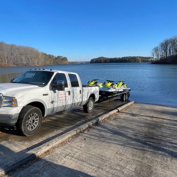 Testing and maintaining to keep Lake Lanier Jetski rentals on the water. 