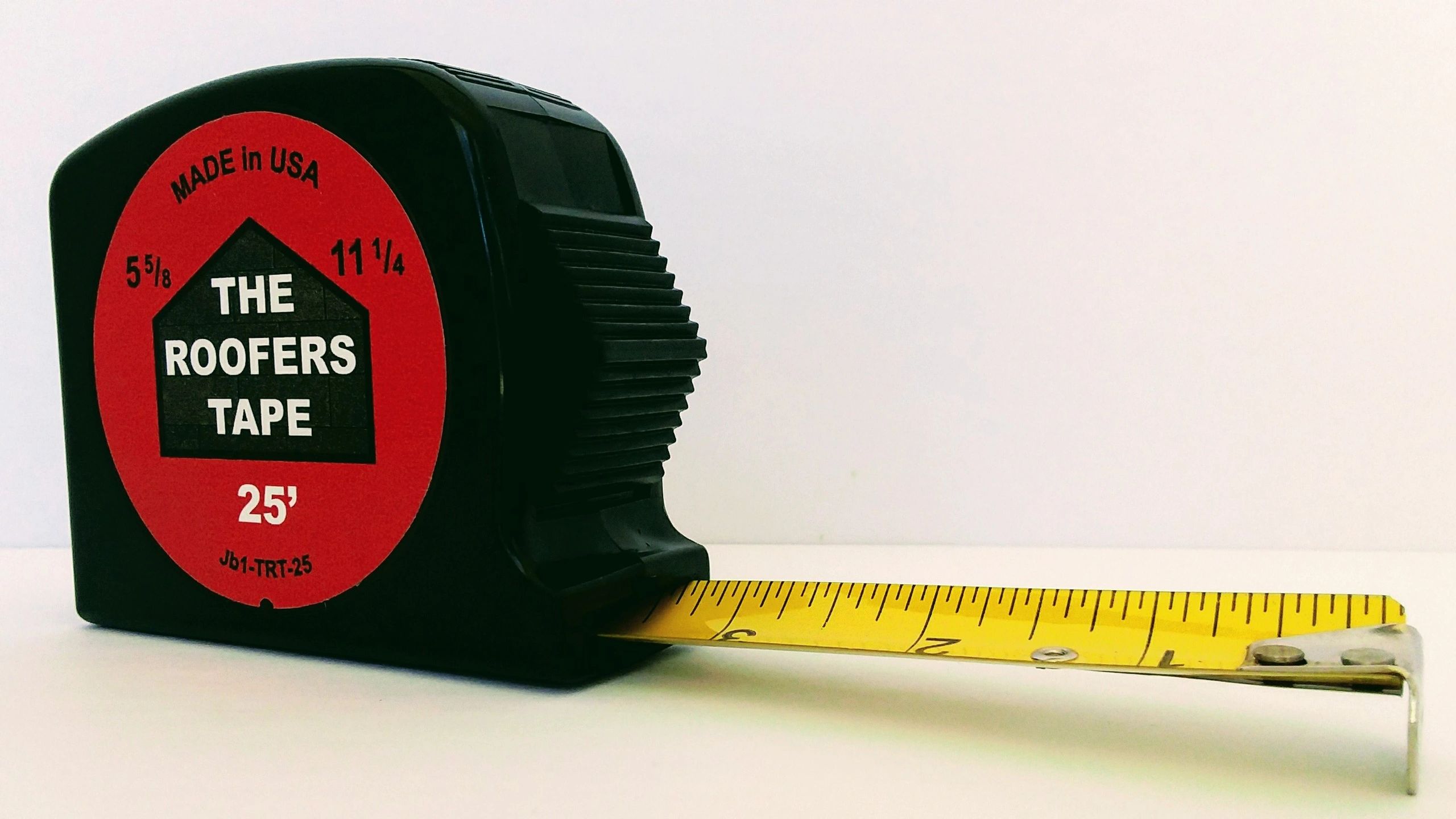Roofers Tape is a tape measure for installation of 5-5/8 architectural shingles