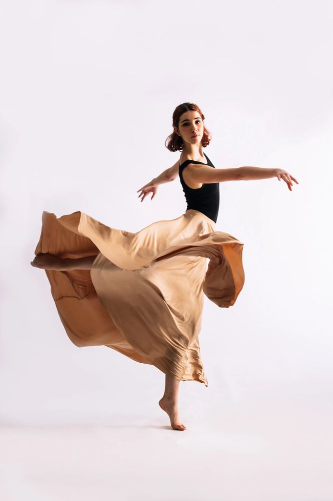 Dancer in skirt