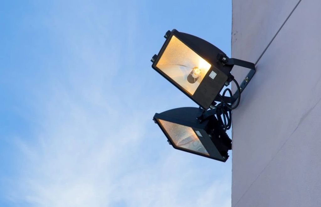 Commercial security lighting installation for improved safety and site visibility