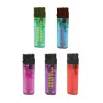 Tranlucent color electronic lighters custom printed