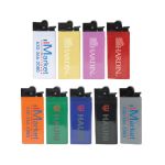 slim and wide custom printed lighters solid colors