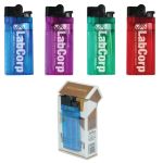 slim and wide custom printed lighters translucent colors