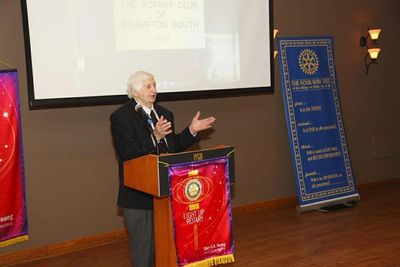 Founding member of the Rotary Club Of Brampton South: Joe Morgan