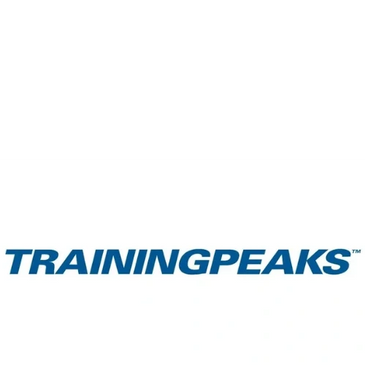 Logo of TrainingPeaks in blue on a white background.