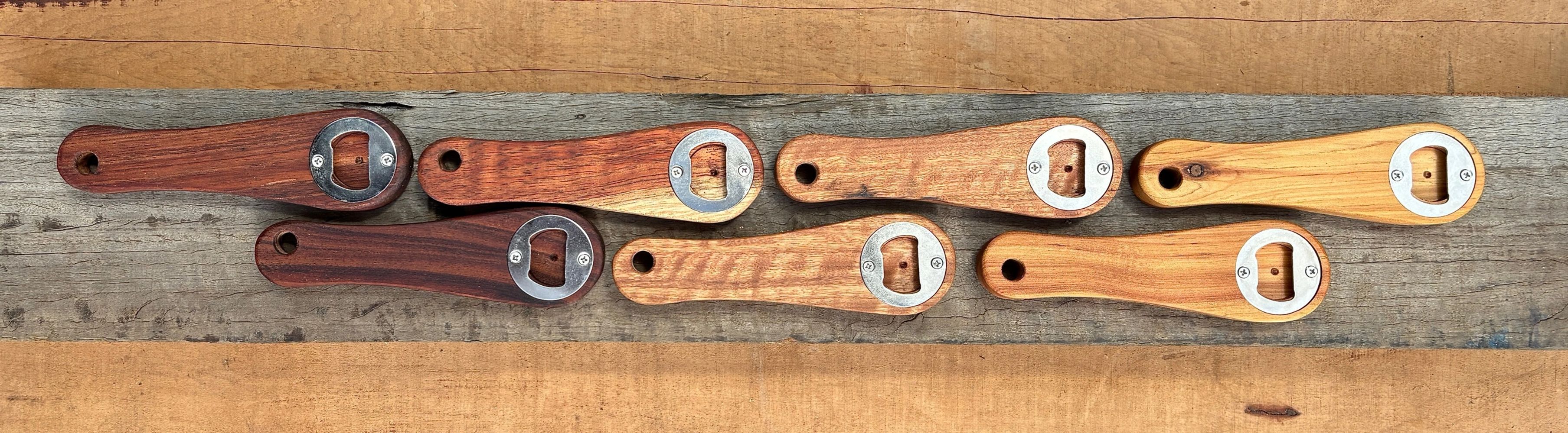 Lark Hill Timber's collection of Hand Made Australian timber bottle openers