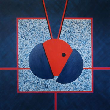 Rhea Jeppson, "Exposed Series 7 Seconds" 48x48 inches, acrylic on canvas, © 2024