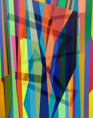 Patrick Schmidt "Rite of Spring" 60 x 45 inches, acrylic on canvas, 2022