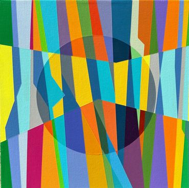 Patrick Schmidt "In My Mind" 18 x 18 inches, acrylic on canvas, 2023