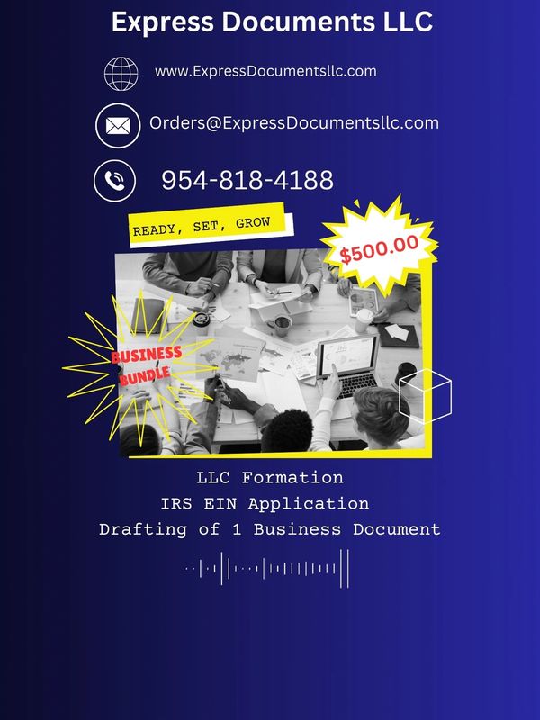 Express Documents LLC business formation service ad.