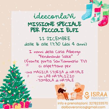 laboratorio natalizio con anziani