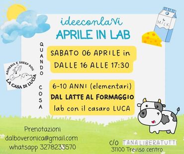 locandina laboratorio dal latte al formaggio