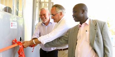 HE Dominique Prince de La Rochefauclaude-Montbel and Eckardt Dauck IBSF Northern Uganda