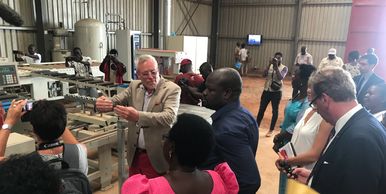 Eckardt Dauck Impact Building Solutions Foundation IBSF Factory Nwoya District Northern Uganda