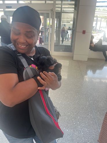 Zeus formally known as “Avon” finally met is new family and his home now