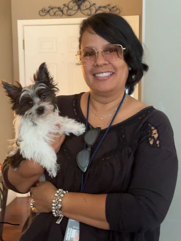 Oreo formally known as Bear is home