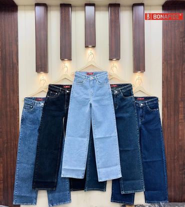 blue denim jeans for ladies manufactured by bonafide
