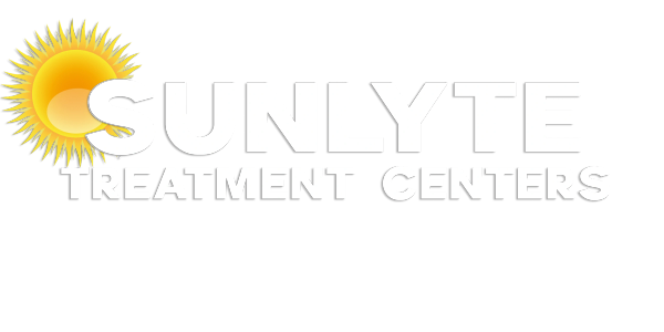 Logo of Sunlyte Treatment Centers with a sun illustration.