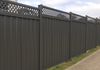 Colorbond fencing with lattice 