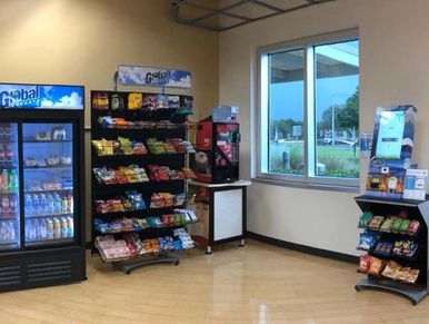 Micro Market signs, Vending, Graphics fixtures.  Micro Market Rack Merchandising systems.  Grid wall