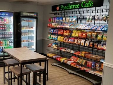 Micro Market signs, Vending, Graphics fixtures. Micro Market Rack Merchandising systems. Grid wall