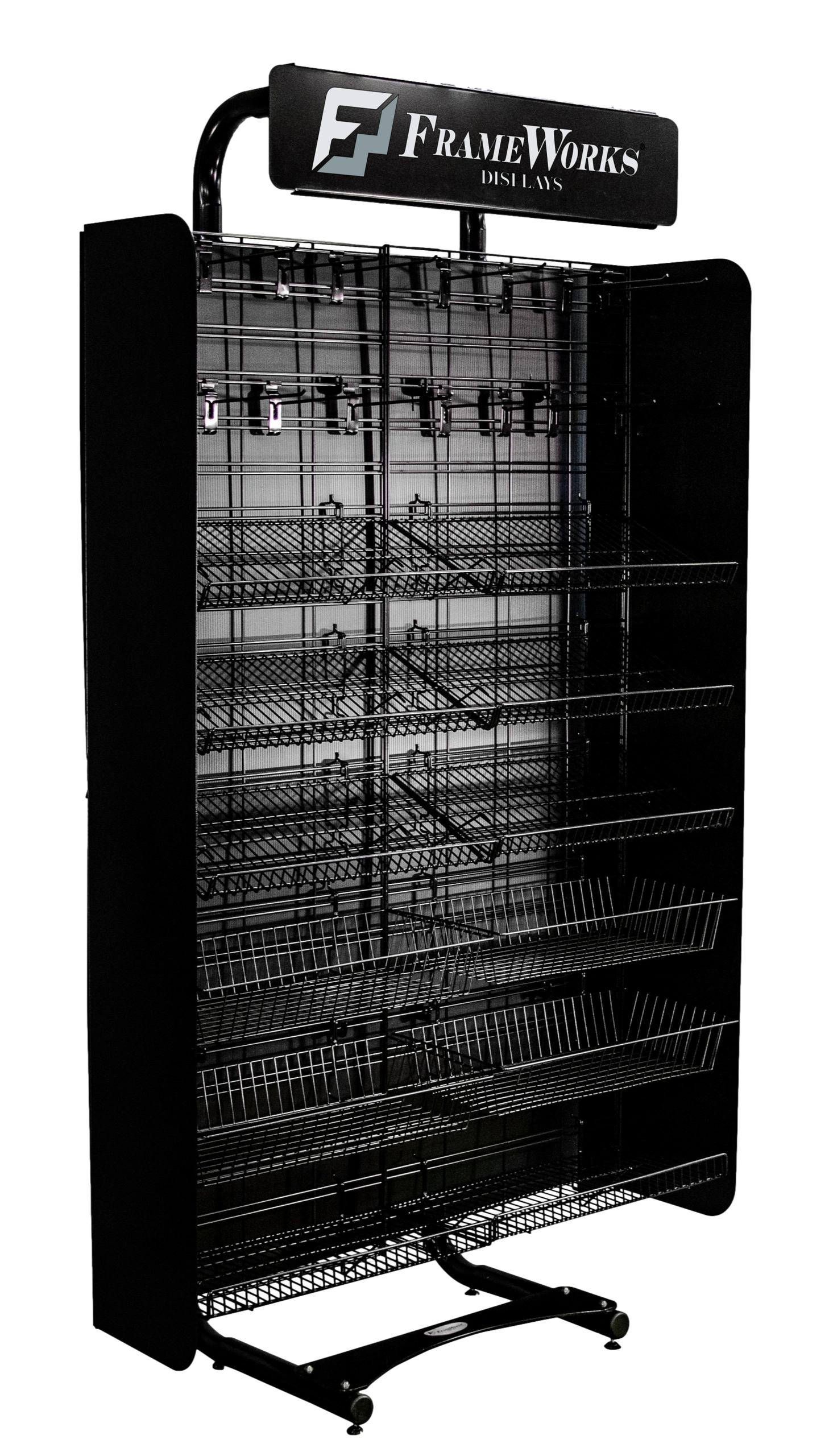 Micro Market signs, Vending, Graphics fixtures.  Micro Market Rack Merchandising systems.  Grid wall