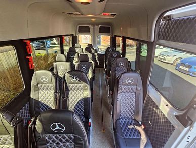 16 seater Minibus hire. Executive minibus. VIP Minibus. Airport transfer. 