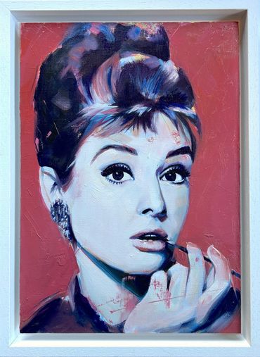 Original Oil Portrait Painting
Breakfast at tiffany's Artwork
Audrey Hepburn Art
Emma Kenny Artist