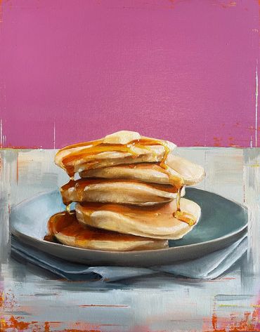 Still Life Oil Painting
Pancakes Art
Contemporary Artwork for sale
Emma Kenny Creative
UK Artist
