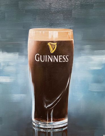 Still Life Oil Painting
Guinness Beer
Contemporary Artwork for sale
Emma Kenny Creative
UK Artist