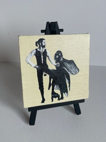Rumours Fleetwood Mac
Original Painting for sale
miniature pocket painting
Small Art Interior hom