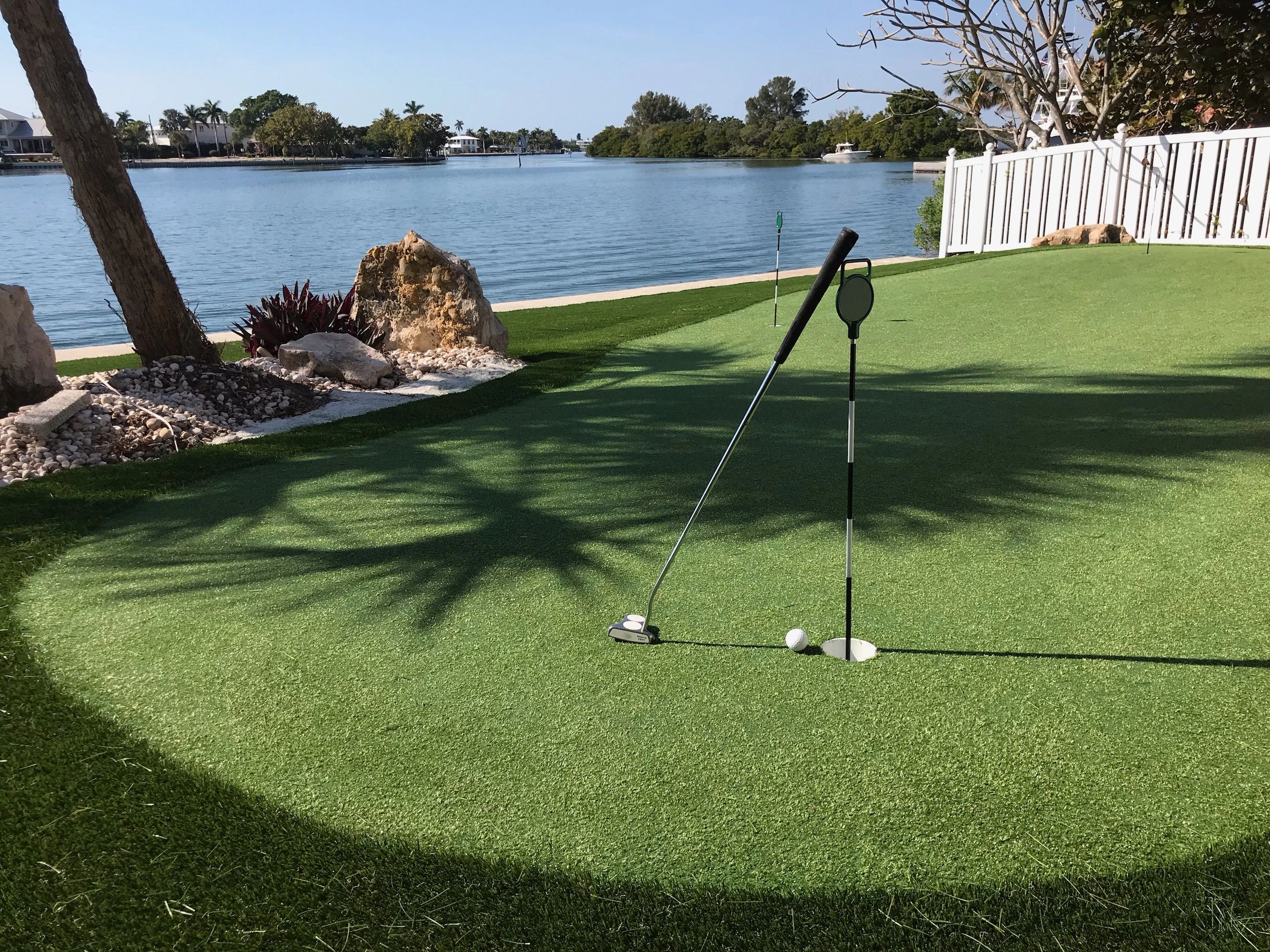 Dance Floor Custom Greens Turf Installation Sarasota, Florida