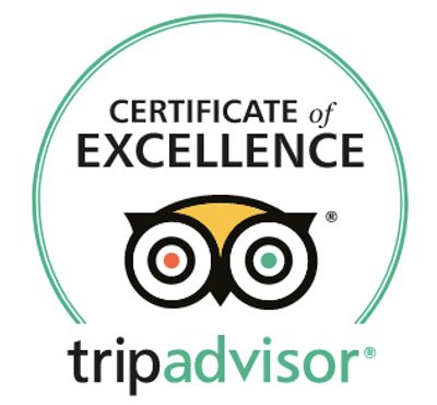 We are proud winners of TripAdvisor's Certificate of Excellence for 2017 and 2018.