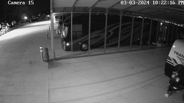 rv and boat storage facility at night surveillance cameras