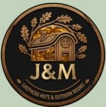J&M Shepherd Huts & Outdoor Rooms logo.