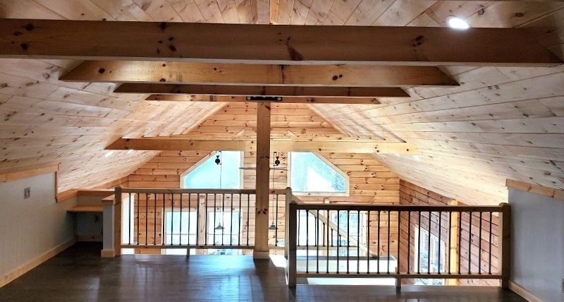 G Log Homes Model Loft