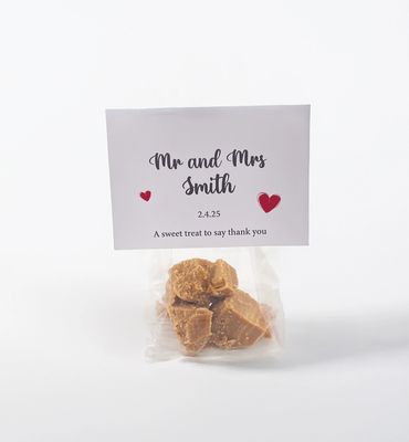 handmade fudge edible wedding flavours