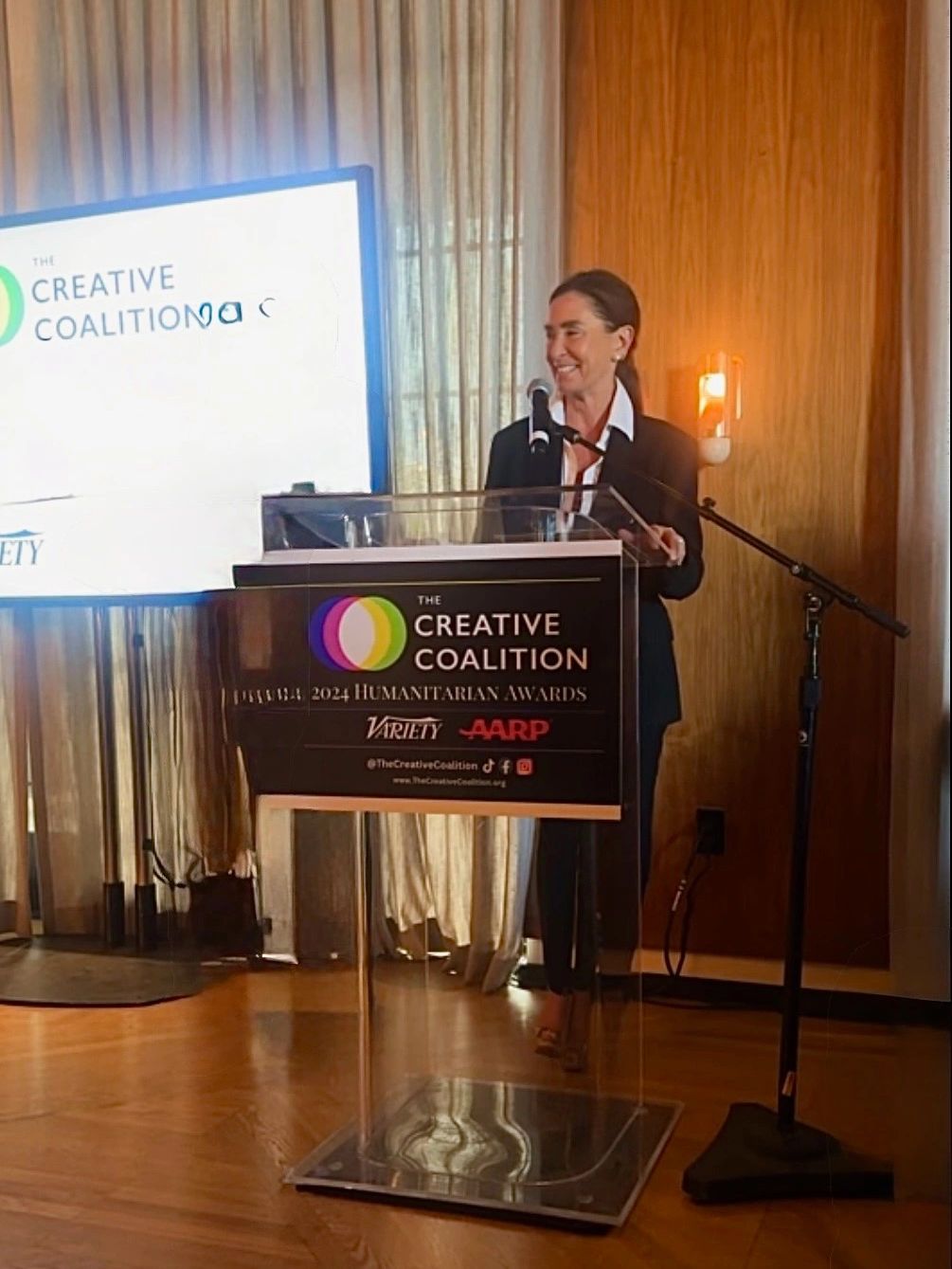 The Creative Coalition2024 Humanitarian Award.