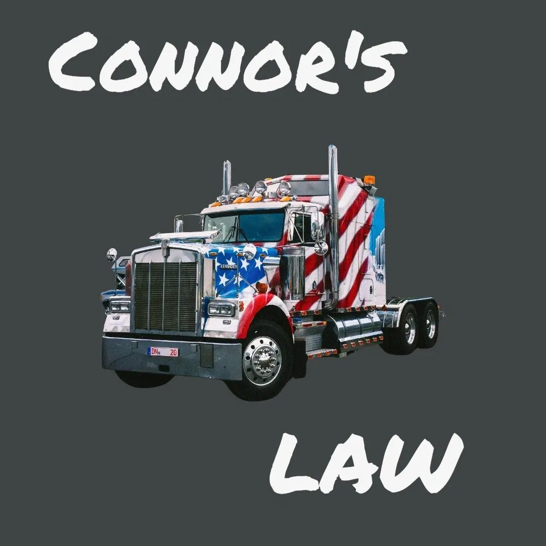 Semi truck with American Flag