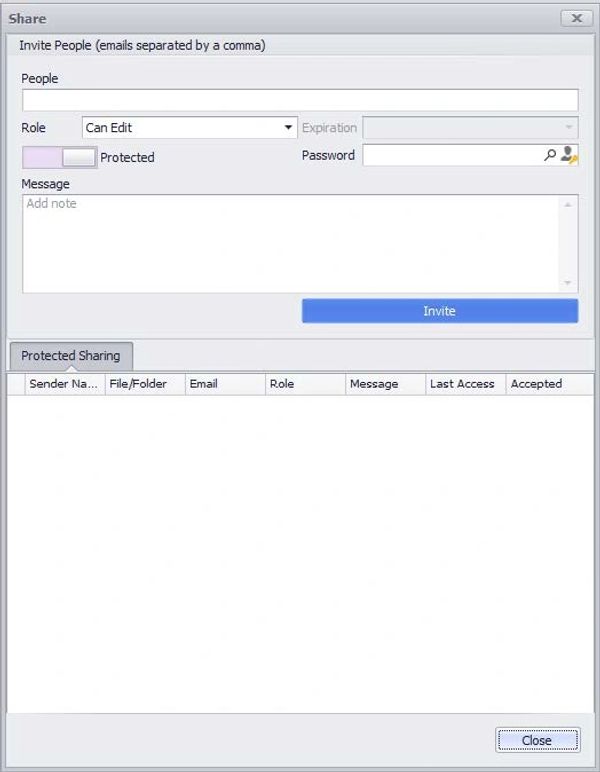Secure file exchange with clients