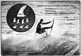 Rainbow Fin vintage magazine ad
